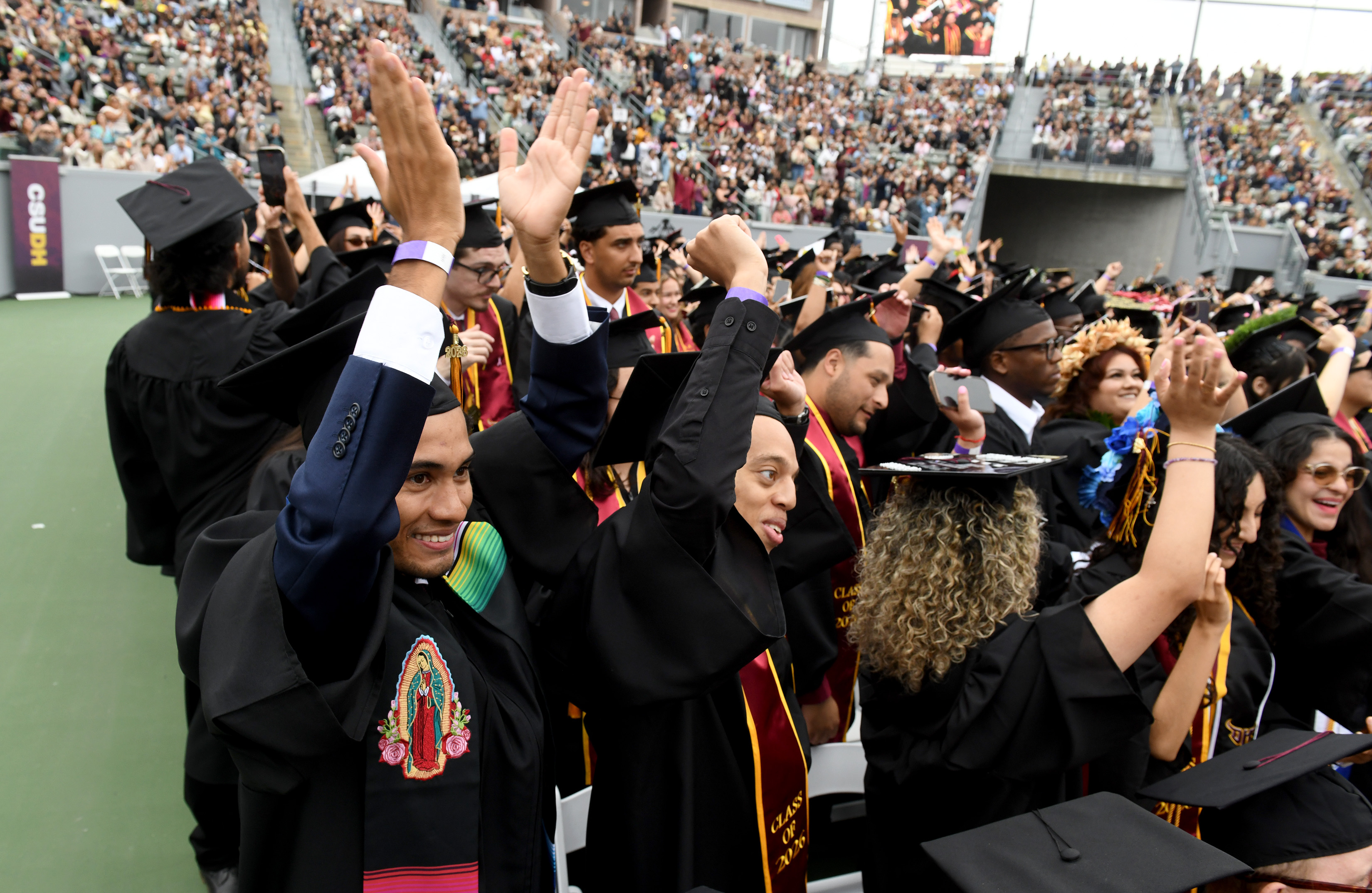 California State University Dominguez Hills holds commencement ceremonies for the...