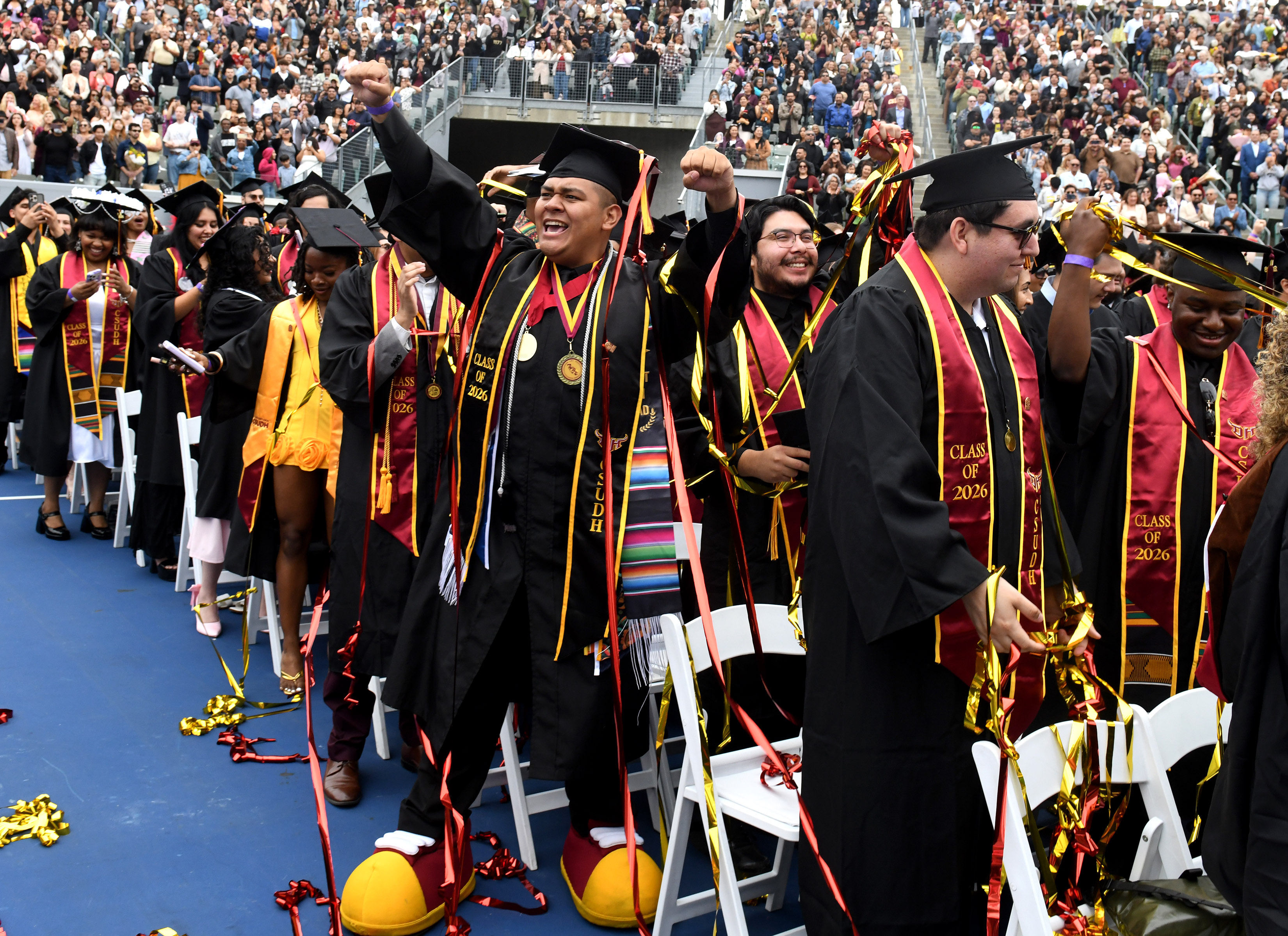 California State University Dominguez Hills holds commencement ceremonies for the...
