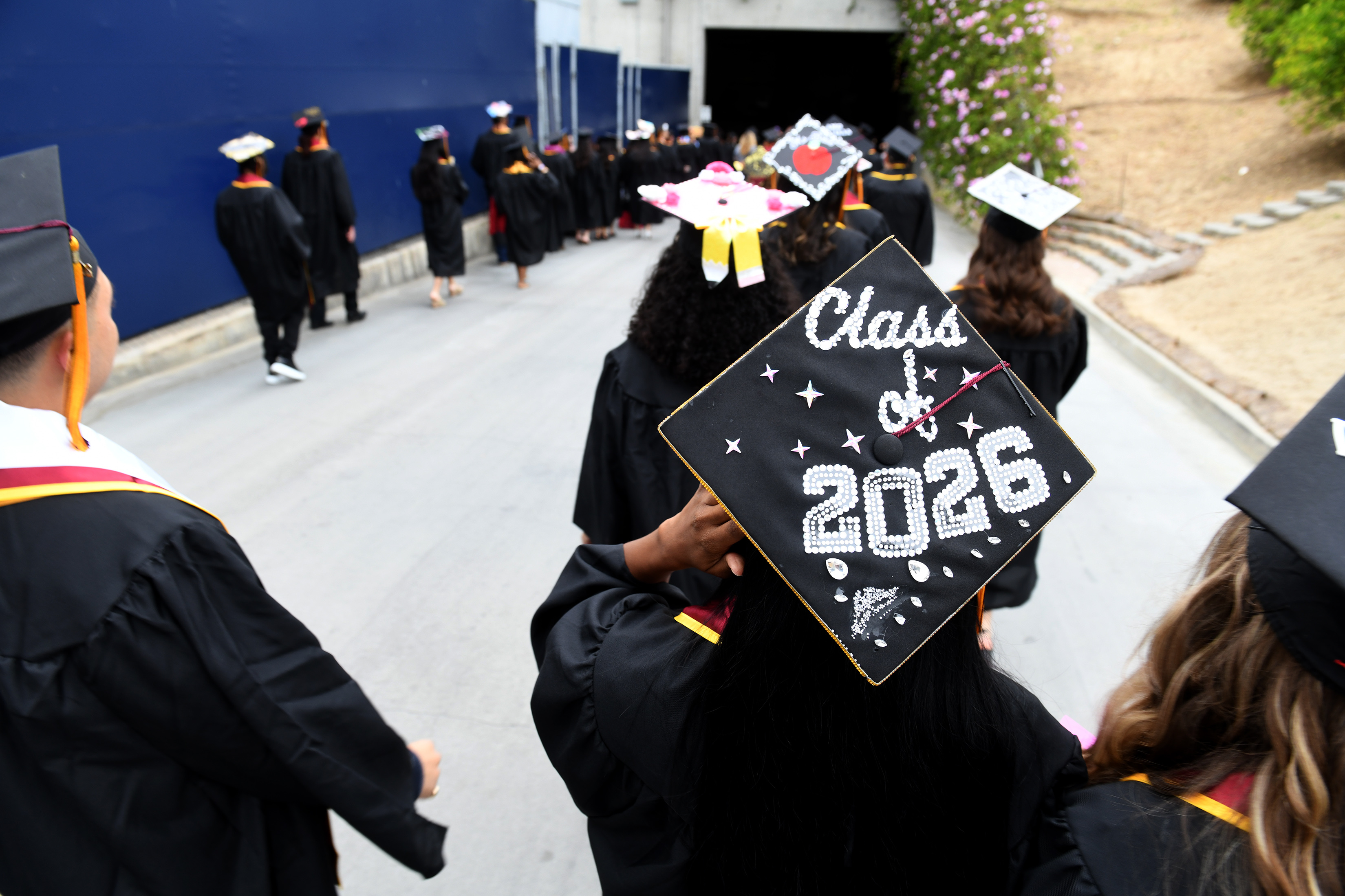 California State University Dominguez Hills holds commencement ceremonies for the...