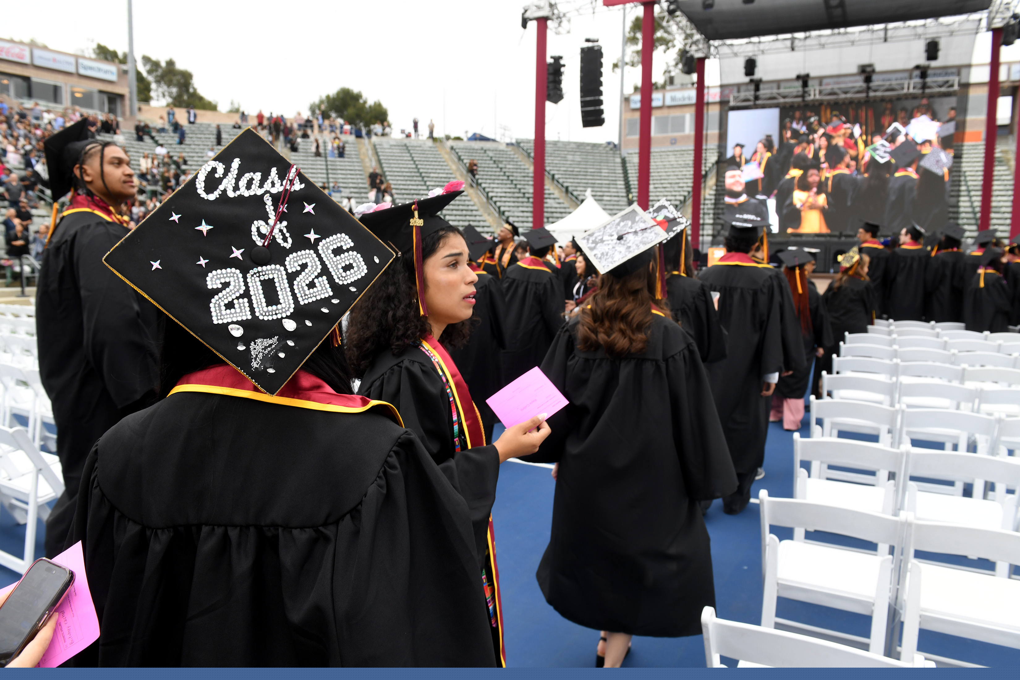 California State University Dominguez Hills holds commencement ceremonies for the...