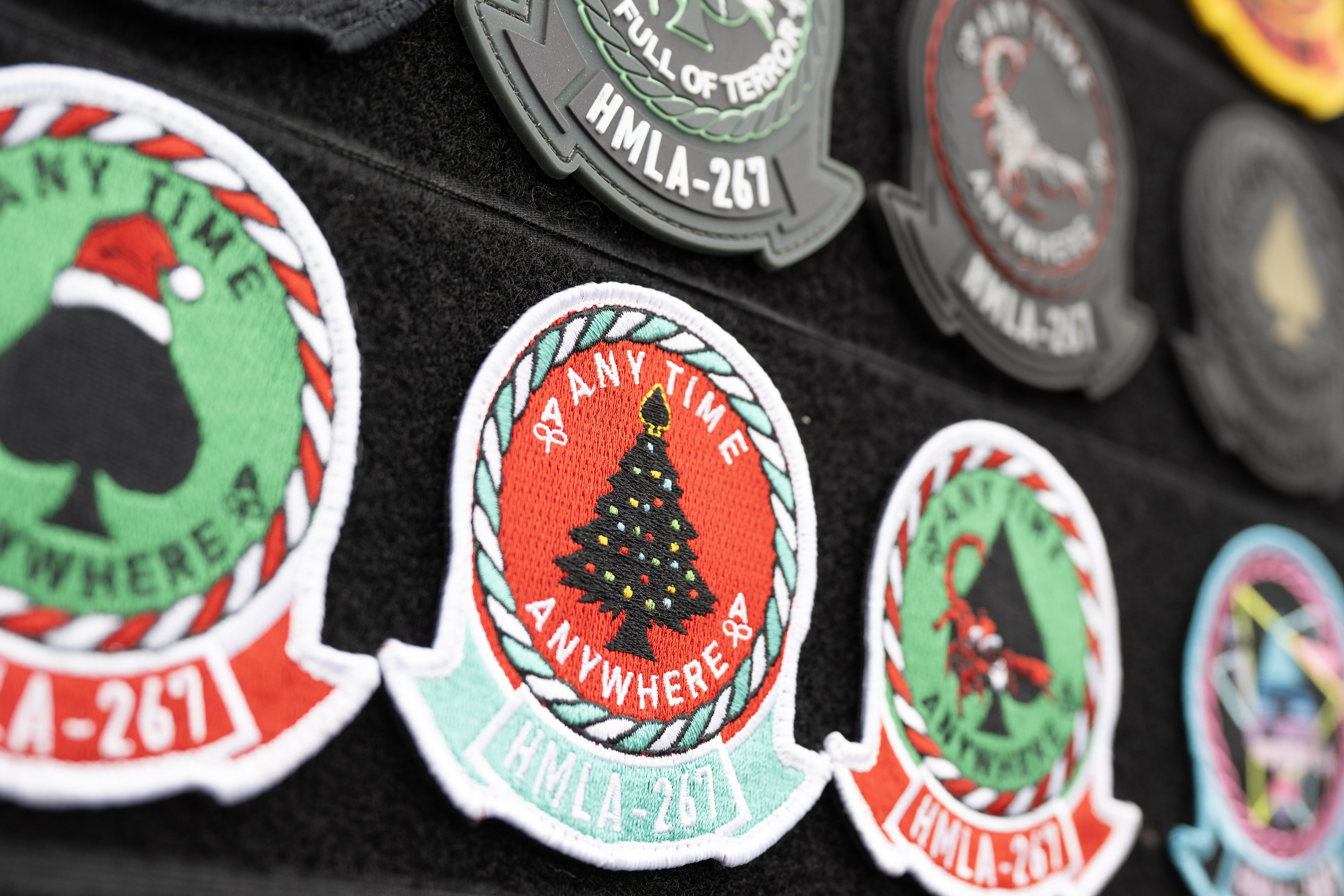 Souvenir patches available during day one of the 10th annual...