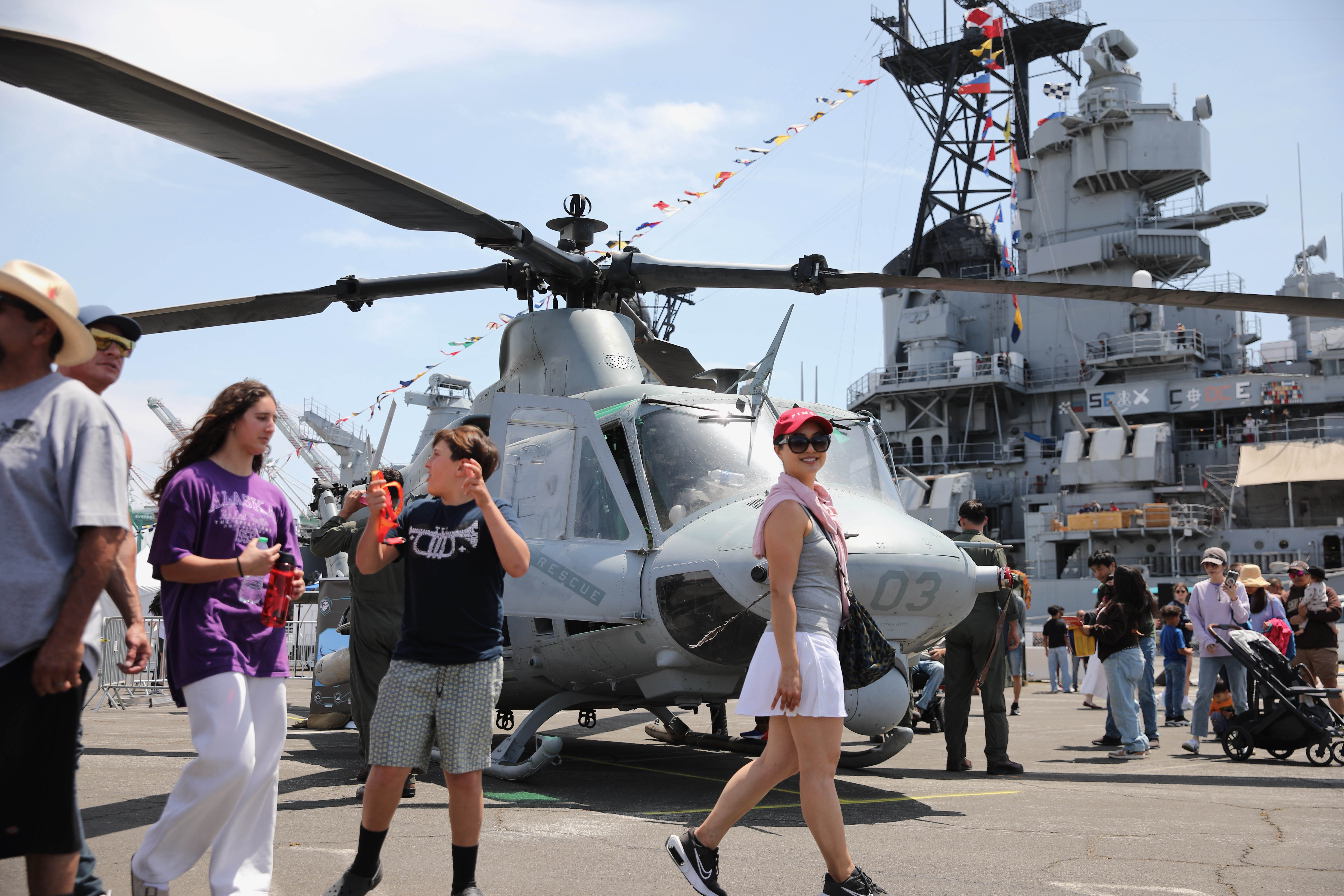 Visitors turn out for LA Fleet Week on Saturday, May...
