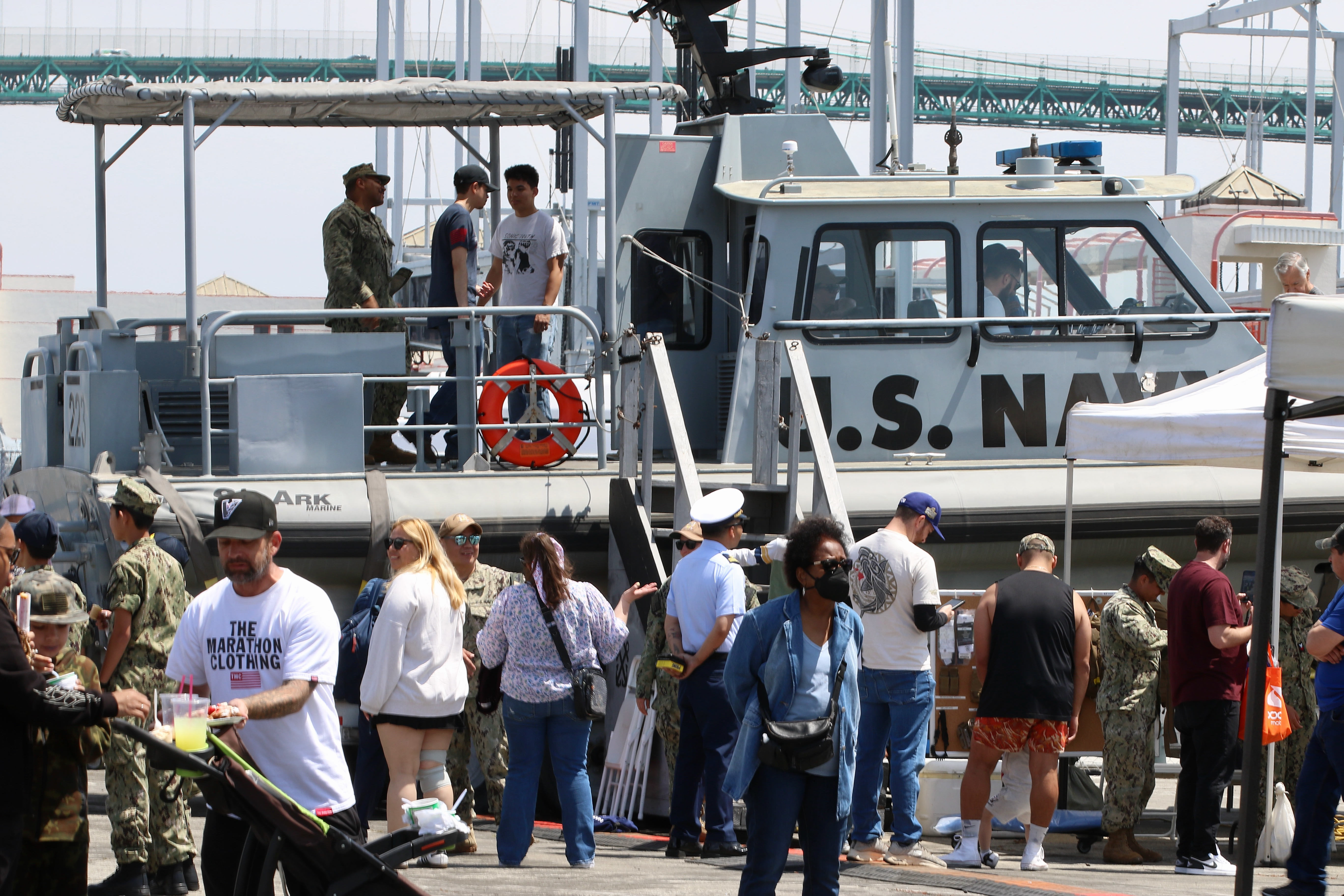 Visitors turn out for LA Fleet Week on Saturday, May...