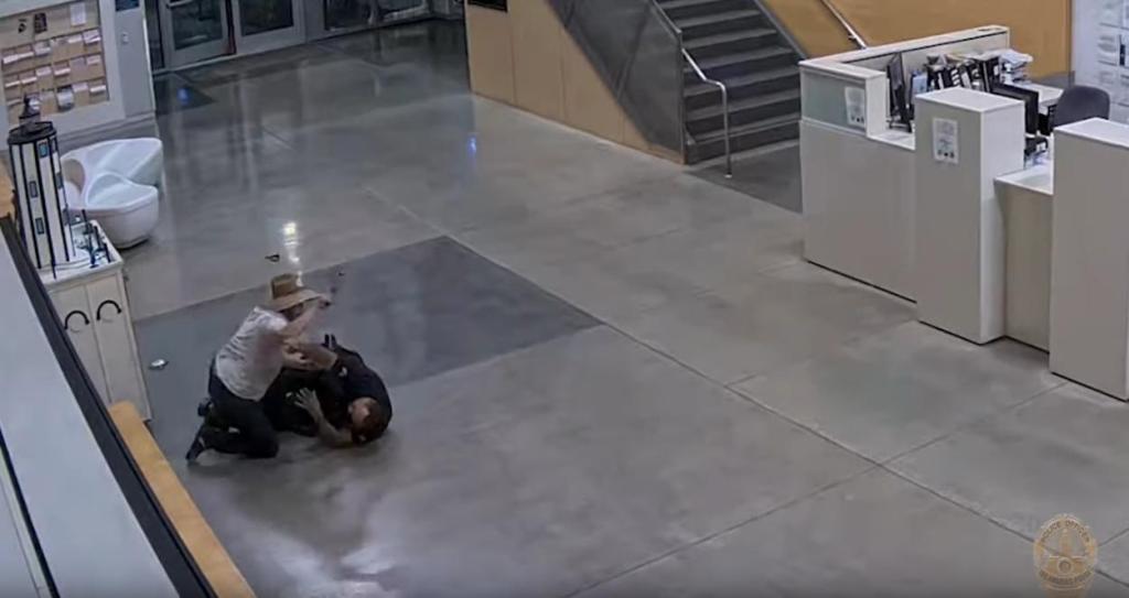 Man who attacked LAPD officer at Harbor Station, exchanged gunfire, gets 33 years – Daily Breeze