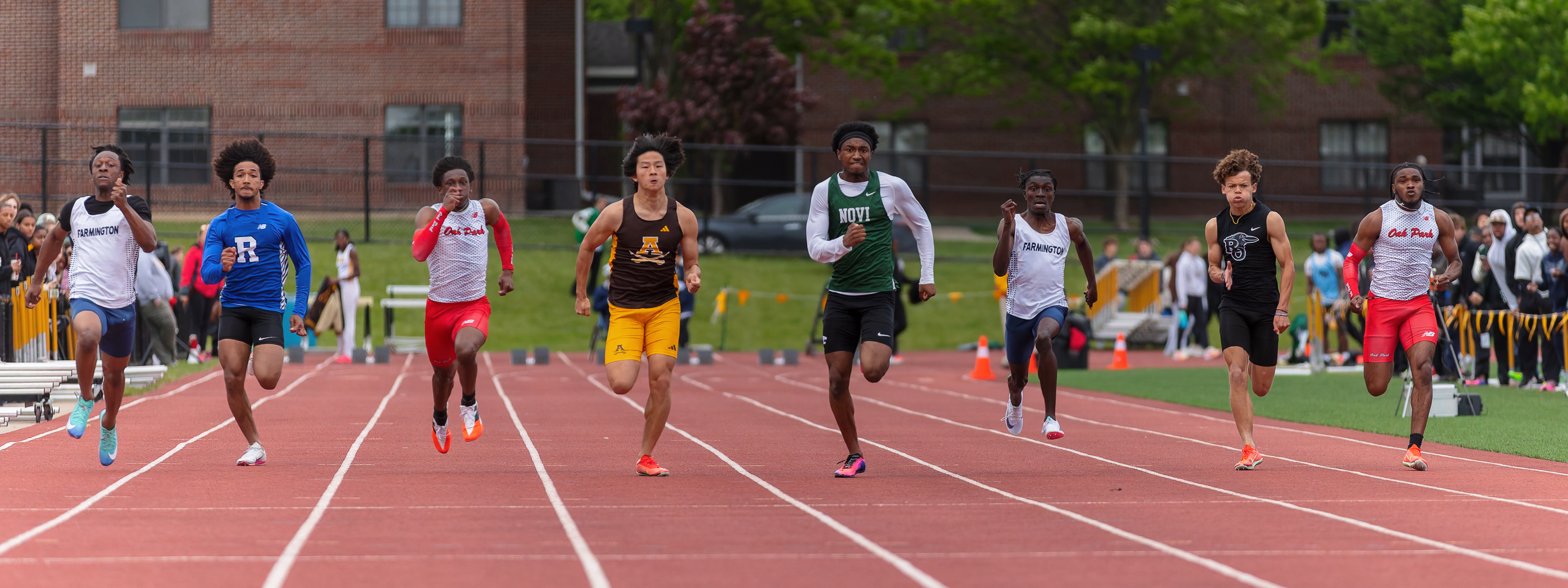 The Oakland County Track and Field Championships were held at...