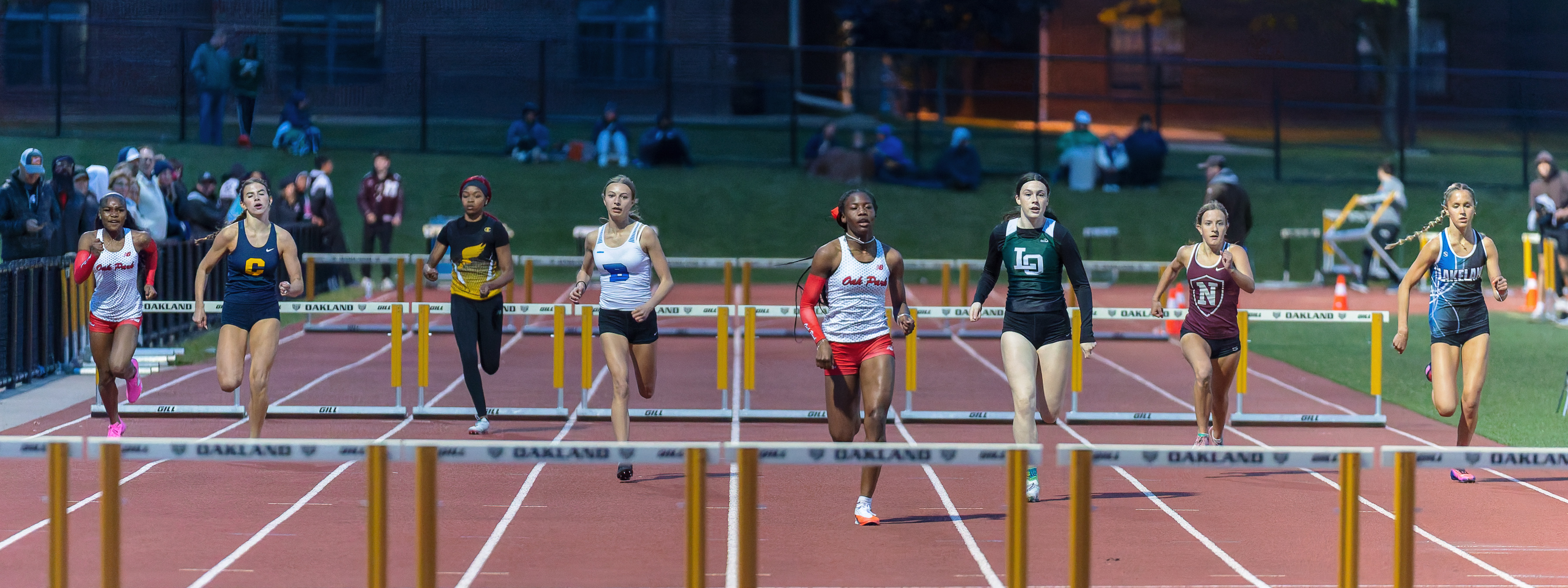 The Oakland County Track and Field Championships were held at...