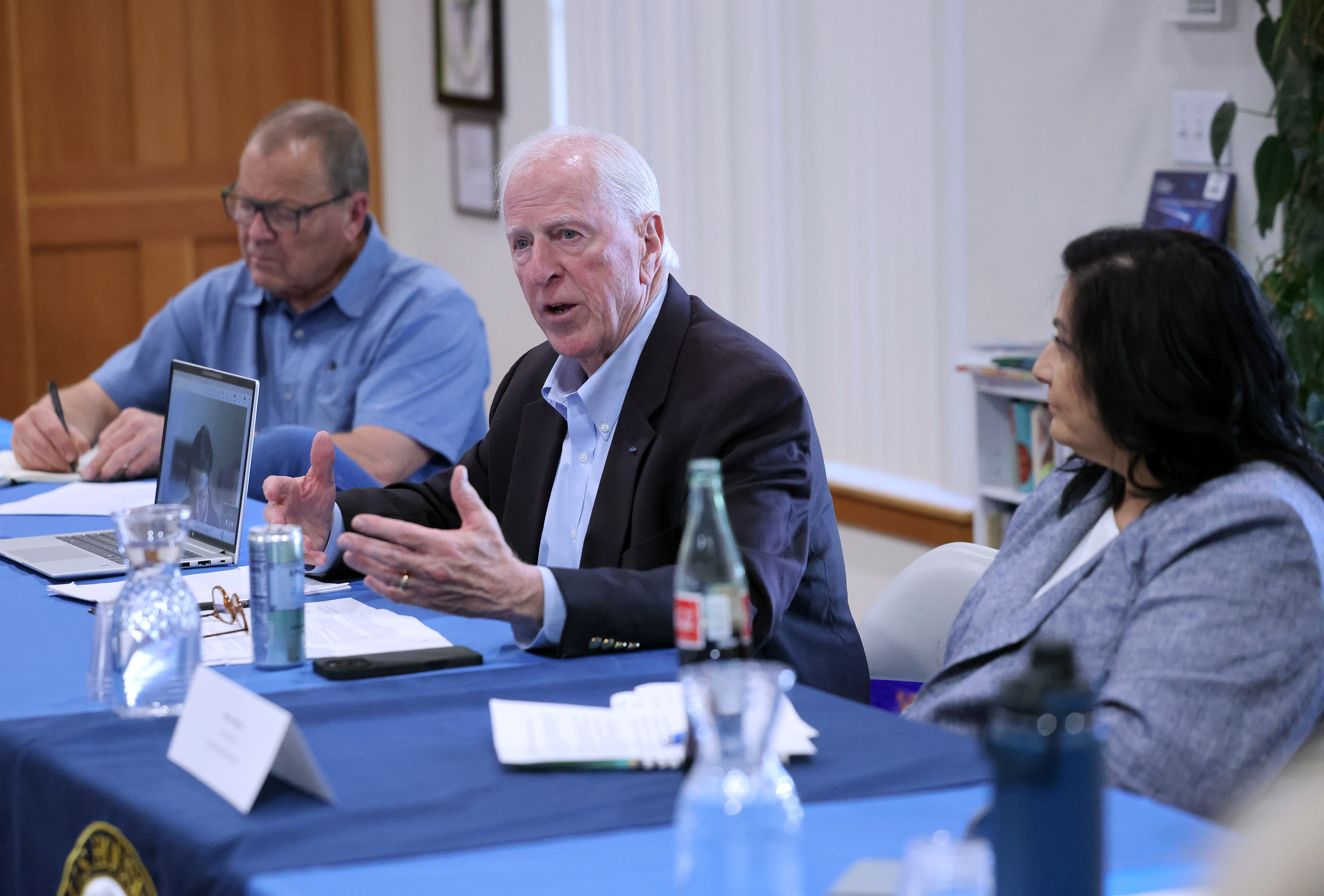 U.S. Rep. Mike Thompson attends the Sonoma Valley Affordability Roundtable...