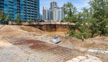 A fault line halted a 40-story tower. The site remains a 'hole in the ground'
