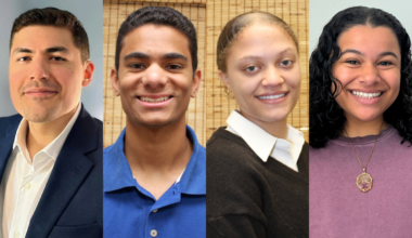 Portraits of Jonathan Chacon, Nkosi Sampson, Lesley Thompson and Ava Pimentel