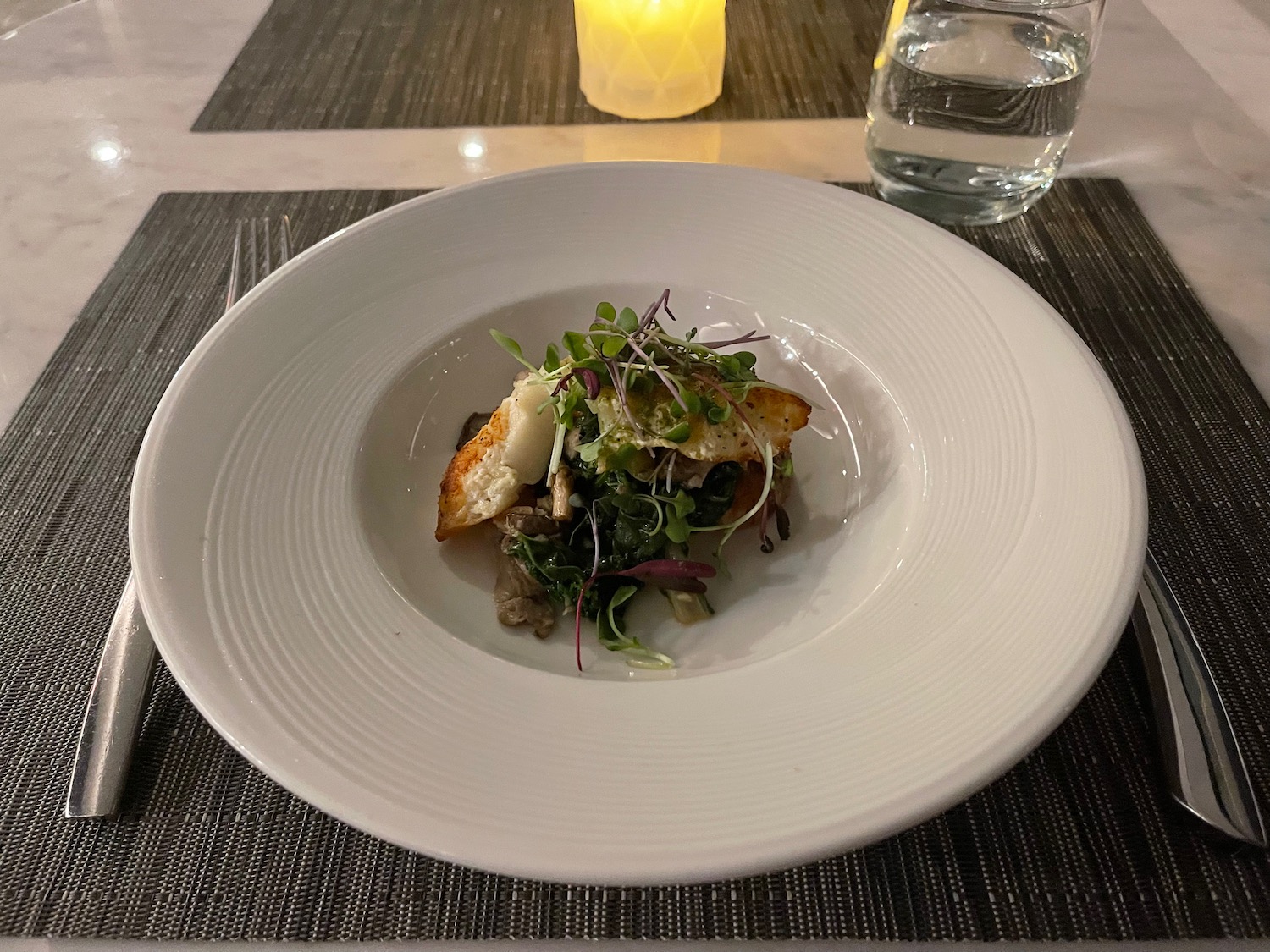 a plate of food on a table