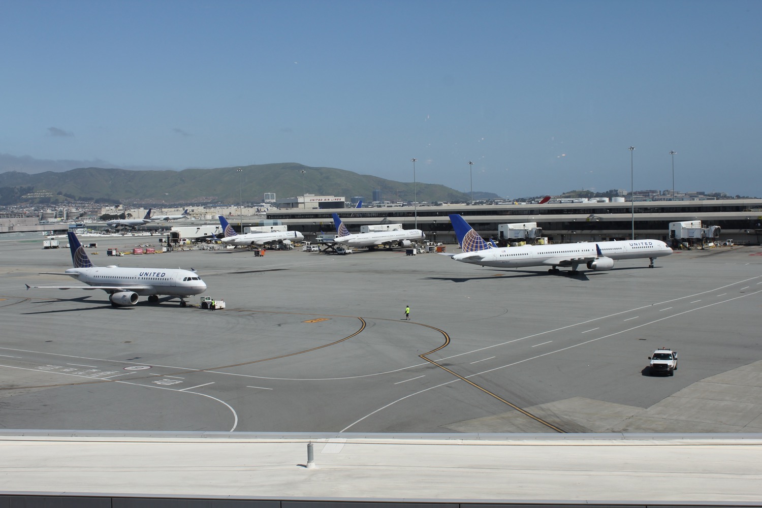 airplanes on a runway