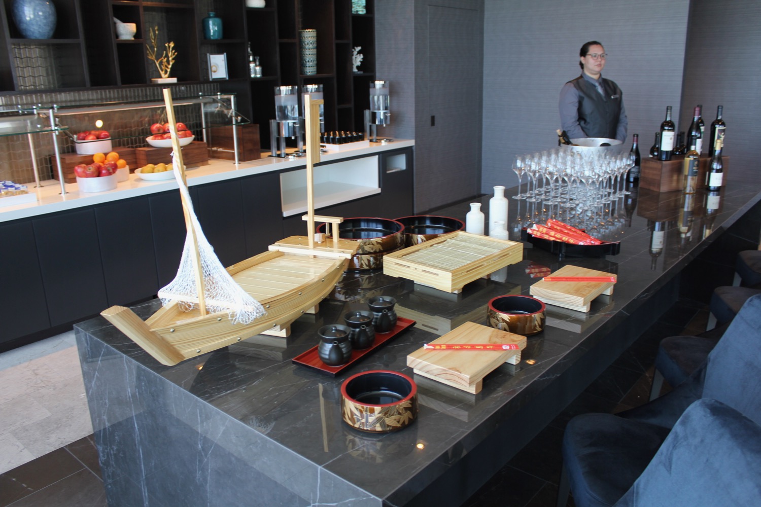 a table with a variety of objects on it