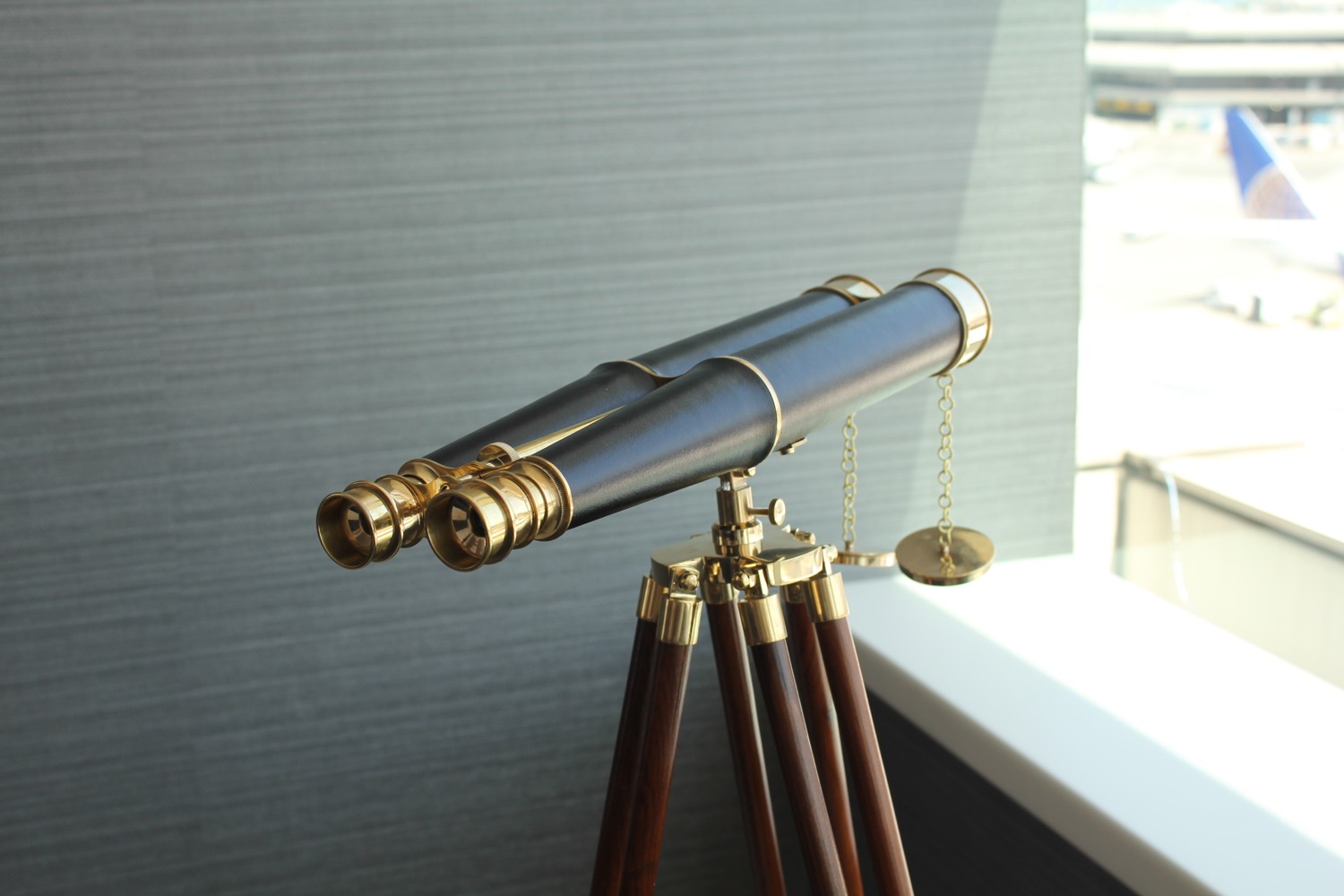 a telescope on a stand