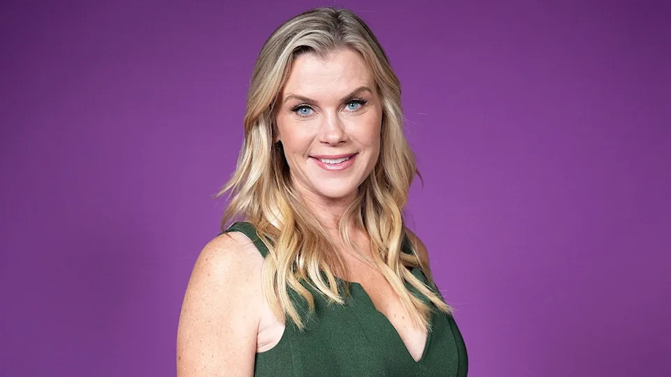 Alison Sweeney posing for a portrait at the Family Film and TV Awards in Burbank, California