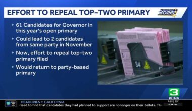 Effort seeks to repeal "top two" primary system in California