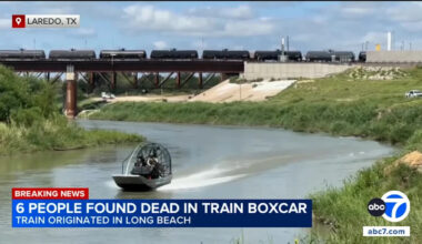 Train boxcar where 6 people found dead in Texas departed from Long Beach, police say