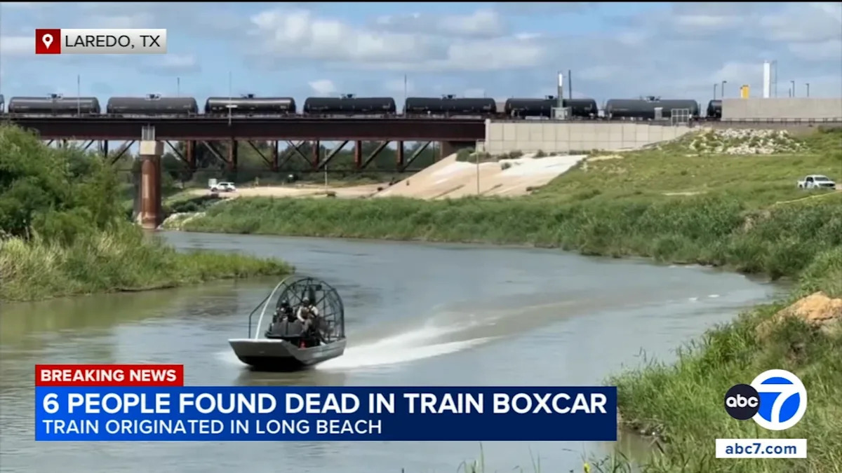 Train boxcar where 6 people found dead in Texas departed from Long Beach, police say