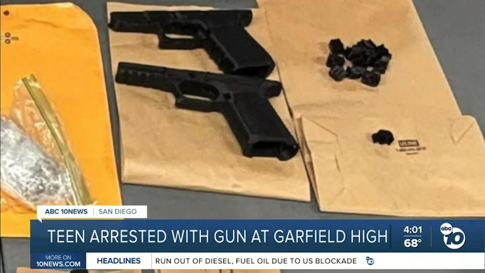 San Diego Police said officers took the teen into custody at the school without incident May 6.