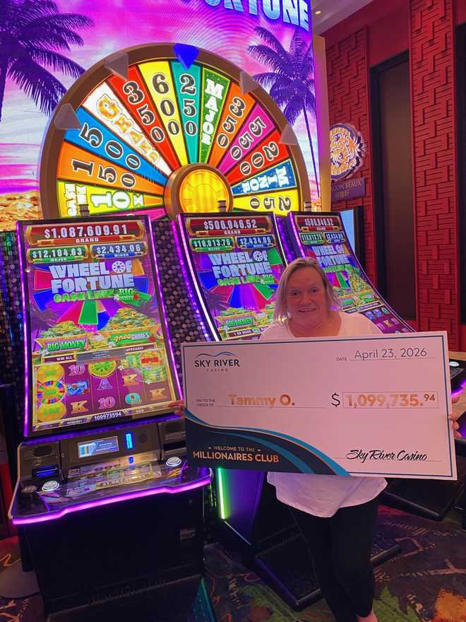 San Jose woman wins over $1 million at Sky River Casino San Jose woman wins over $1 million at Sky River Casino