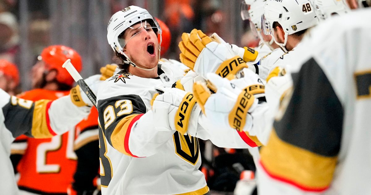 Marner, Dorofeyev propel Golden Knights past Ducks 5-1 in Game 6 clincher, into conference finals :: WRAL.com