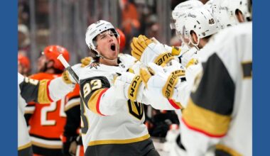Marner, Dorofeyev propel Golden Knights past Ducks 5-1 in Game 6 clincher, into conference finals