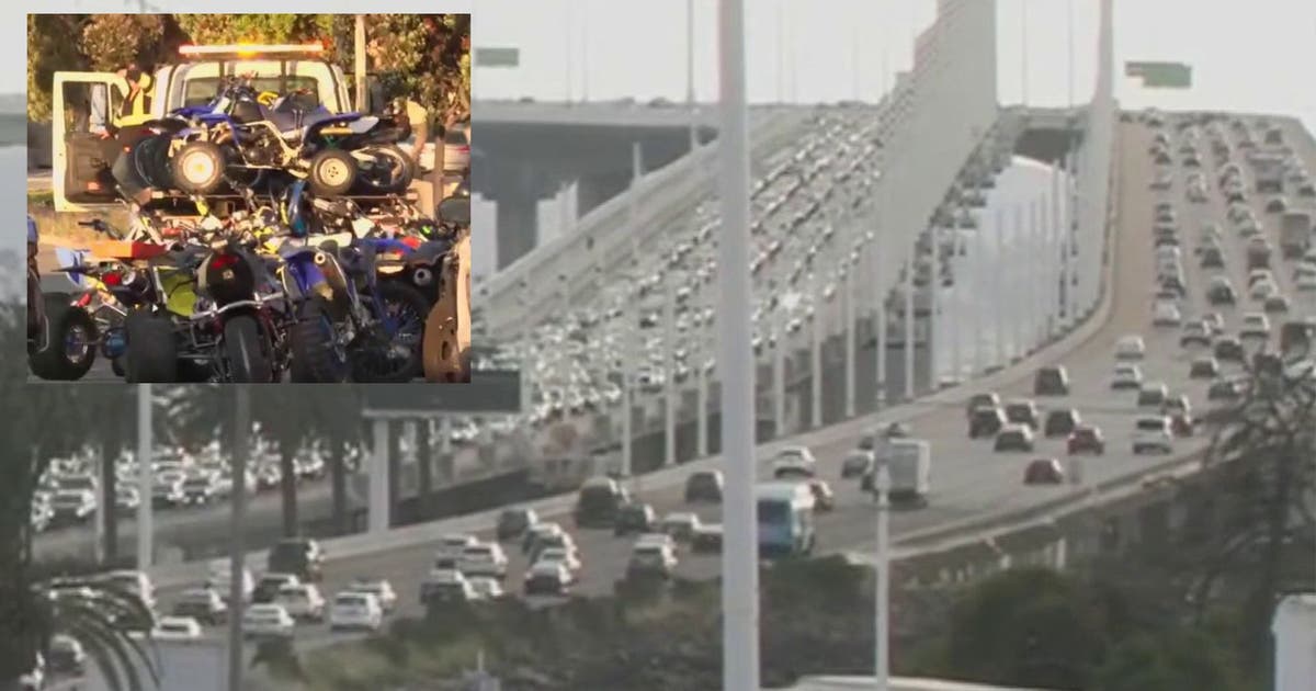 Dirt bike operation shuts down Bay Bridge for an hour before reopening; 60 bikes impounded