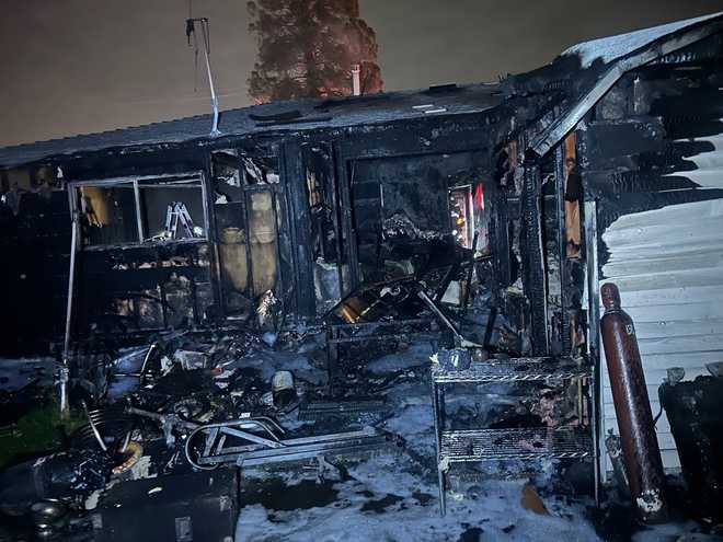 North Highlands fire along 34th Street near Q Street ravages inside of home on May 6, 2026. North Highlands fire along 34th Street near Q Street ravages inside of home on May 6, 2026.