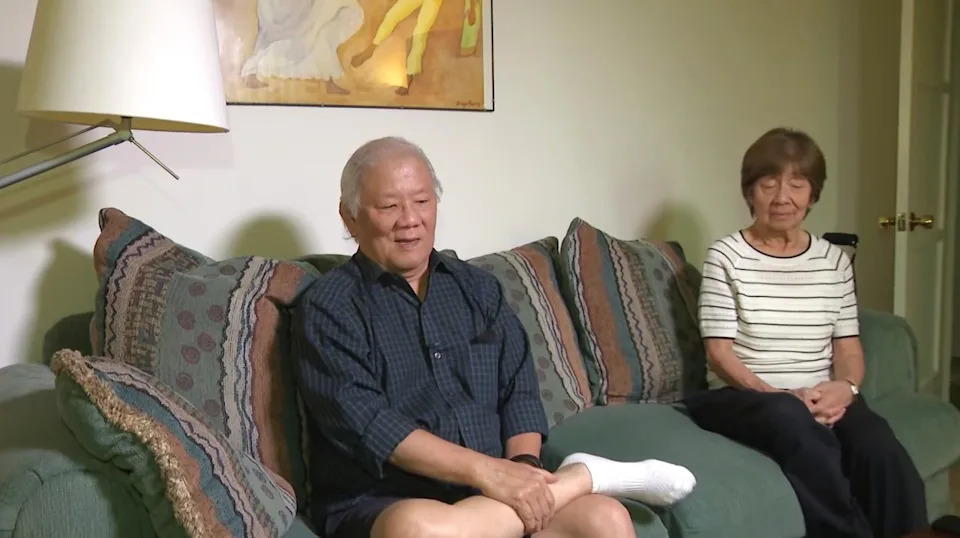 Peter and Diane Hata were scammed out of their life savings through a sophisticated FBI imposter scam. (KTLA)