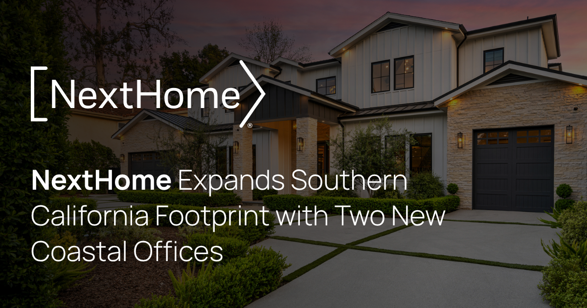 NextHome Expands Southern California Footprint with Two New Coastal Offices