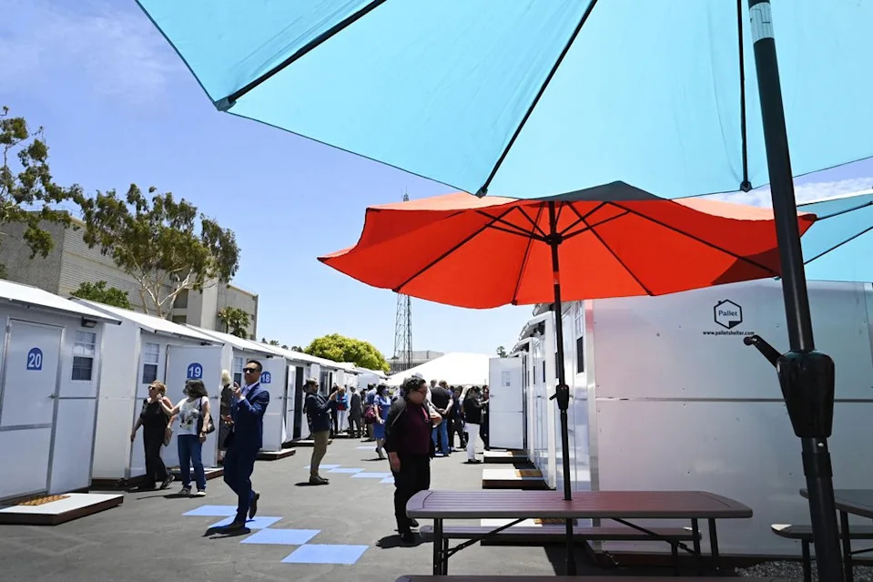 The city of Torrance opens a village of 40 tiny-house units for those transitioning out of homelesssness.