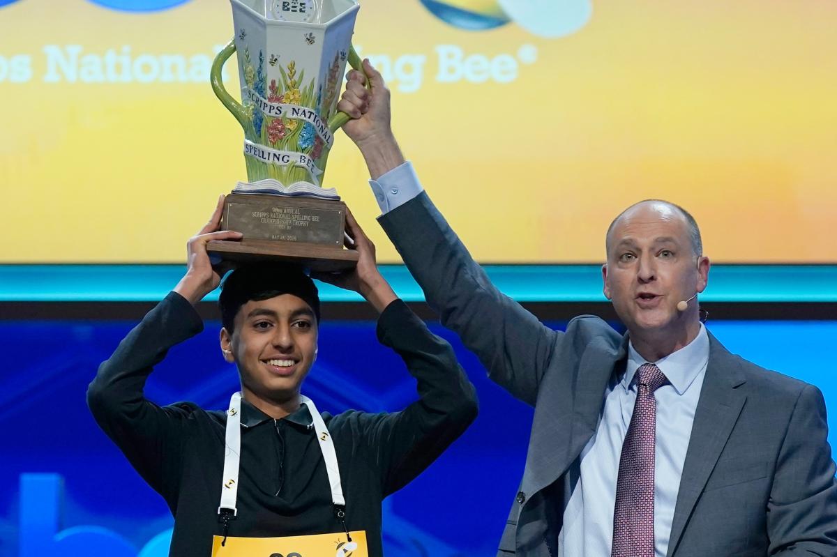 California teen Shrey Parikh wins Scripps National Spelling Bee in dramatic lightning-round tiebreaker