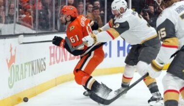 Vegas' Brayden McNabb suspended for Game 6 for late hit on Anaheim's Poehling