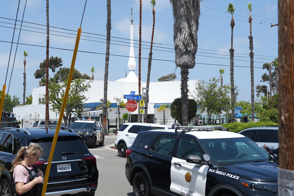 San Diego mosque shooting: 5 dead, including 2 suspects, in attack being investigated as a hate crime, police say