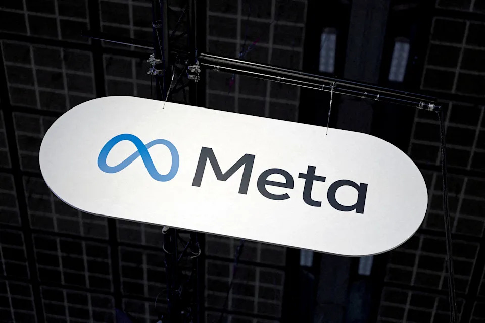 The logo of Meta is seen during the Viva Technology conference dedicated to innovation and startups at Porte de Versailles exhibition center in Paris, France, June 12, 2025.