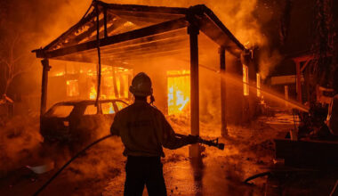 Mandatory evacuations underway as wildfire threatens several homes and structures in Southern California