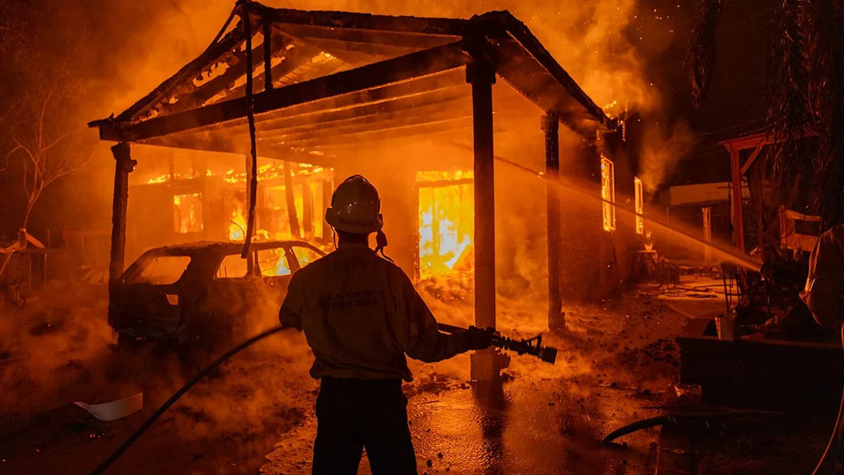 Mandatory evacuations underway as wildfire threatens several homes and structures in Southern California