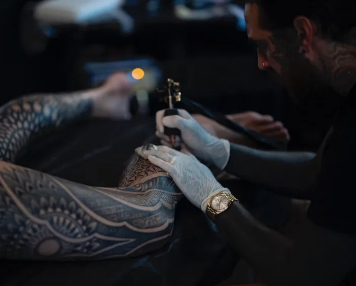 Tattooing by Dillon Forte. (Courtesy of Dillon Forte)
