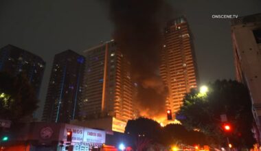 Firefighter injured while battling downtown LA fire – NBC Los Angeles