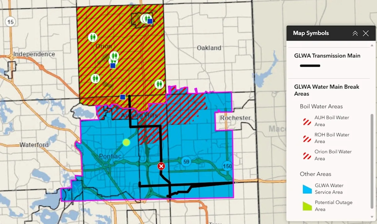 Boil-water advisory impacts thousands as Oakland County watermain repairs begin