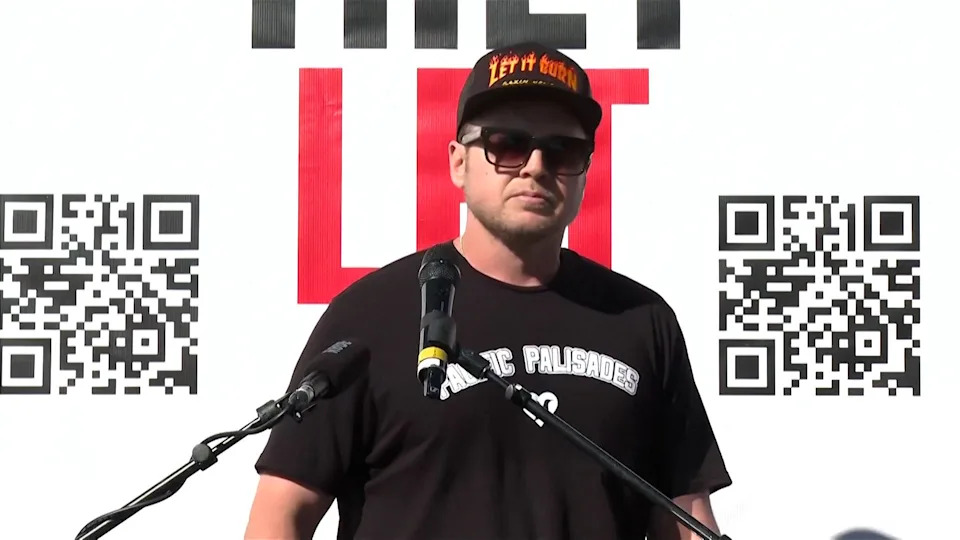 Reality television personality Spencer Pratt launched his campaign for Los Angeles mayor at an event marking one year since the Palisades Fire.