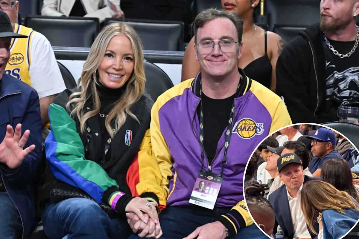 Los Angeles mayoral candidate Spencer Pratt seen sitting in Jeanie Buss’ seats at Lakers playoff game