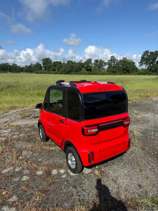 A driver was pulled over for driving a tiny low-speed vehicle in a 40-mph zone in the Redding area. (CHP)