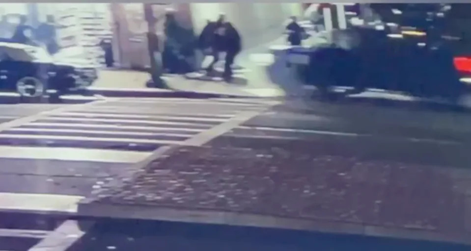Witnesses said the suspect tried to flee the scene but was stopped by bystanders before police arrived and arrested him.