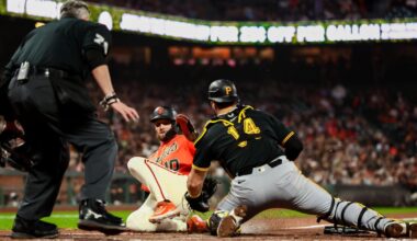 Rafael Devers goes deep and Robbie Ray pitches the Giants to a 5-2 win over the Pirates