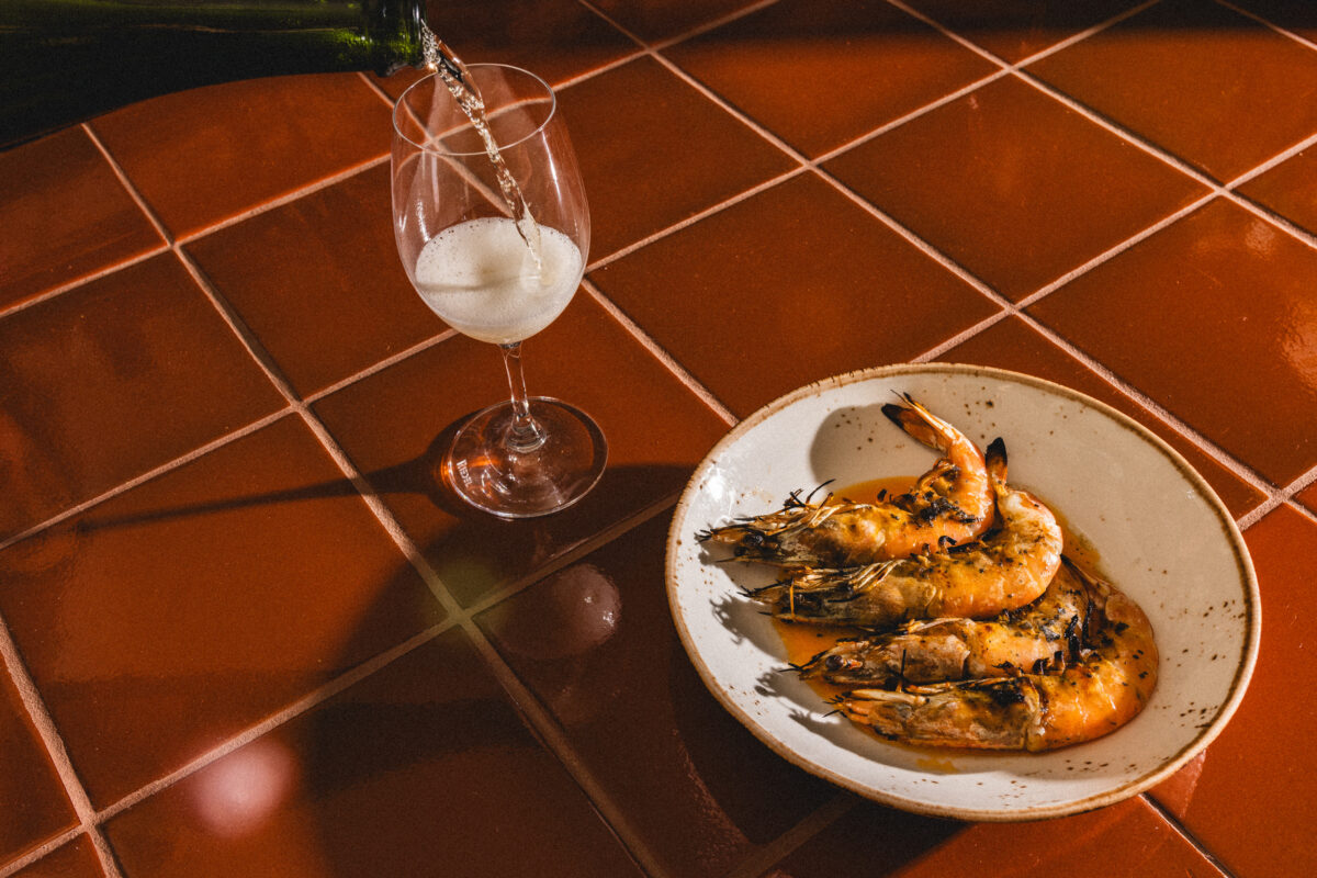 Grilled prawns with pimenton butter