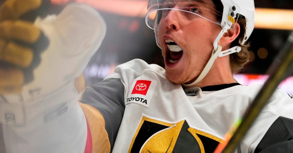 Marner's first playoff hat trick propels Golden Knights to 6-2 rout of Ducks and 2-1 series lead - WSB-TV Channel 2