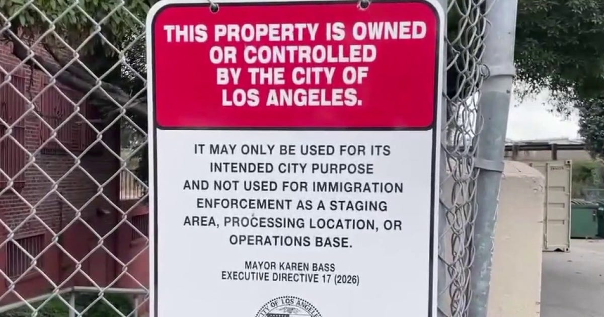 ICE signs popping up on public places in Los Angeles