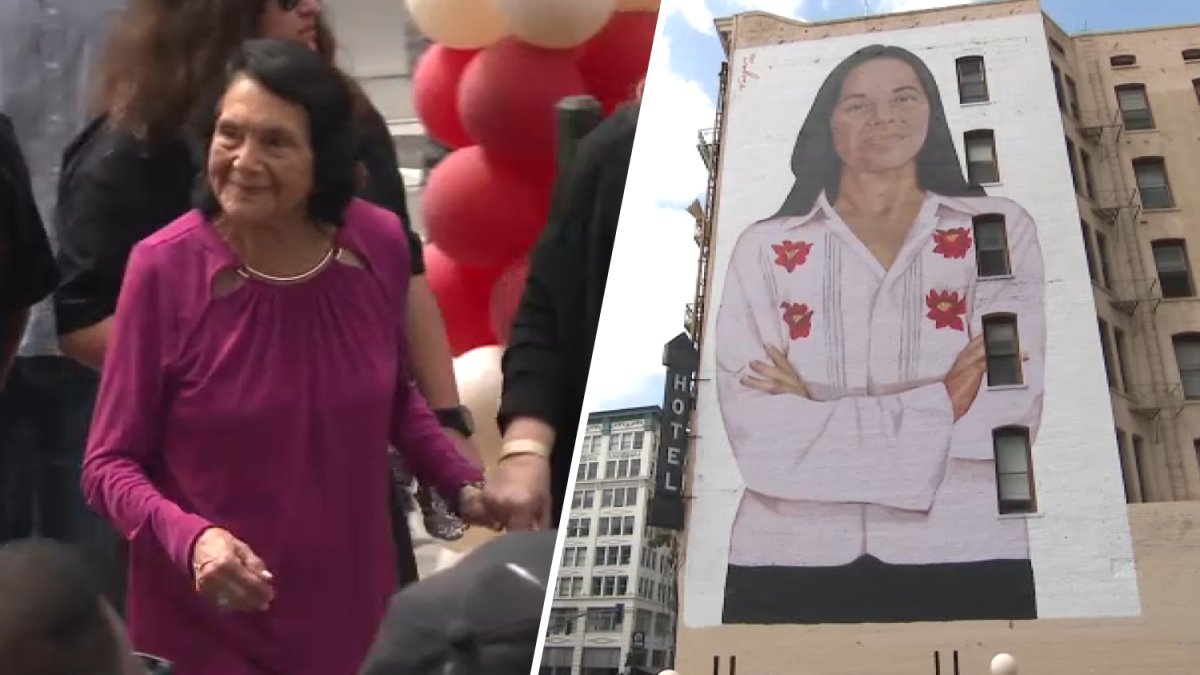 Dolores Huerta attends mural dedication ceremony in downtown LA – NBC Los Angeles