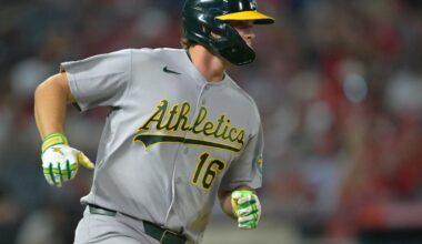A’s clobber Angels 14-6 in Anaheim