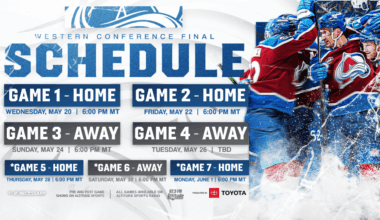 Avalanche Western Conference Final Schedule
